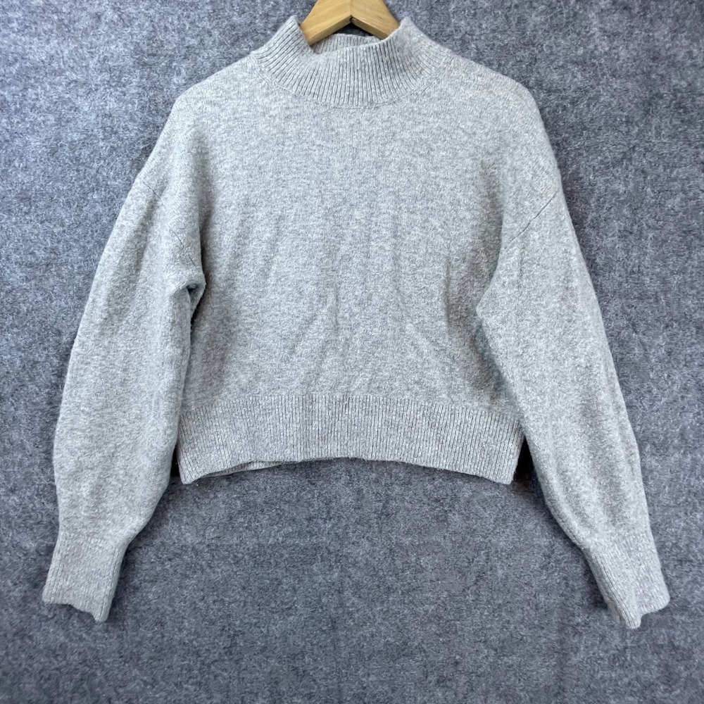 & Other Stories Sweater Womens Small Heather Gray Cozy Cabincore Basic Neutral